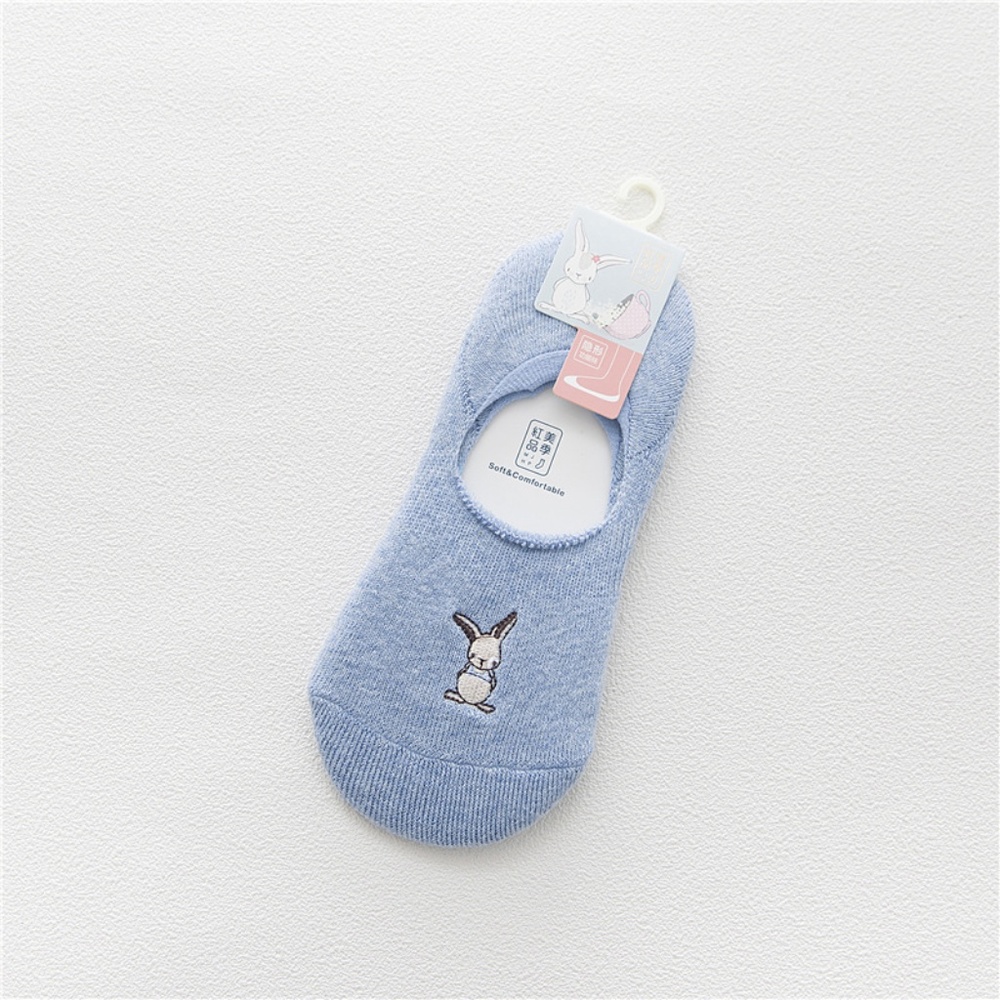 5 Pairs Women Rabbit No Show Ankle Socks - Picture 8 of 8